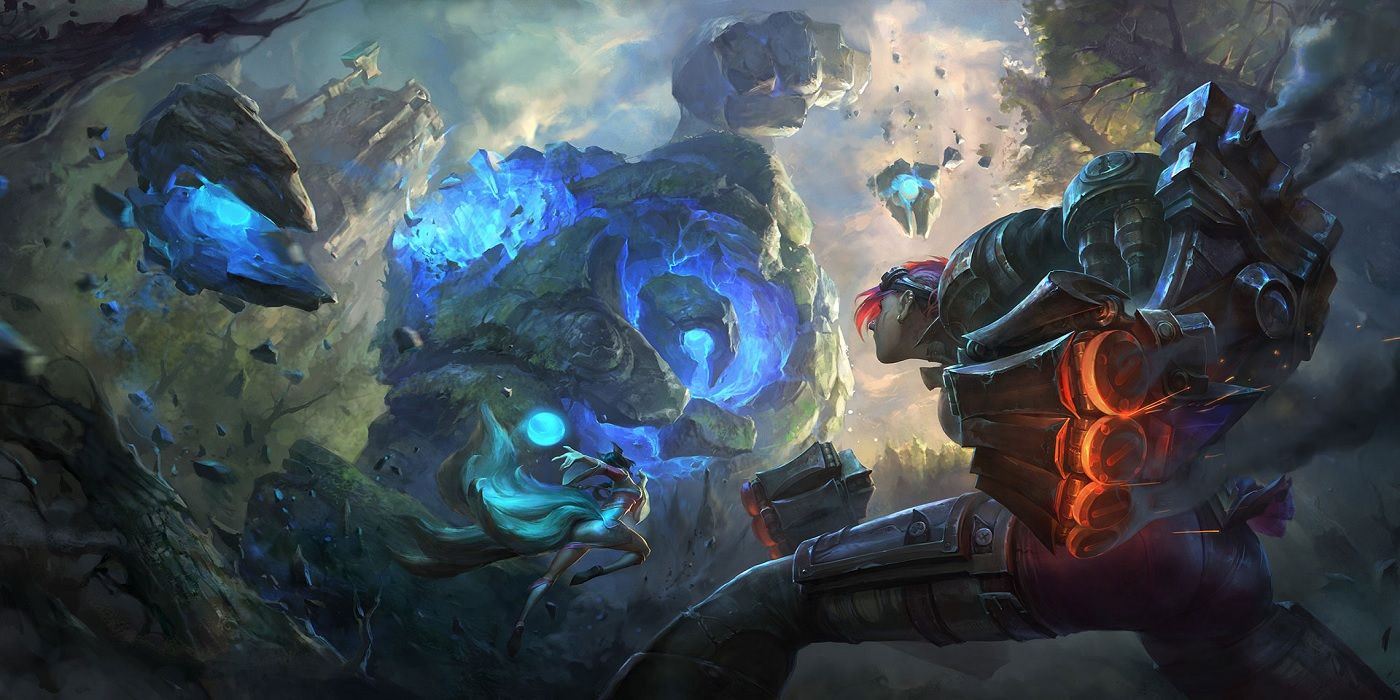 league of legends vi fighting jungle monsters