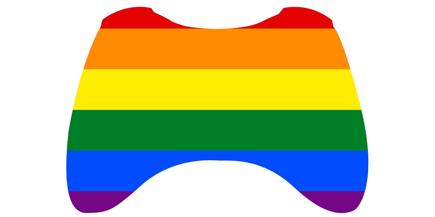 Microsoft Xbox controller with pride colours