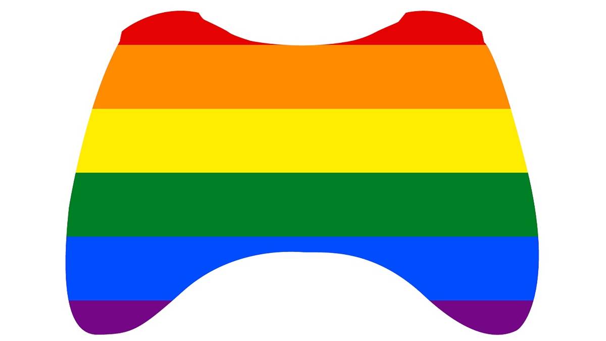 Microsoft Xbox controller with pride colours