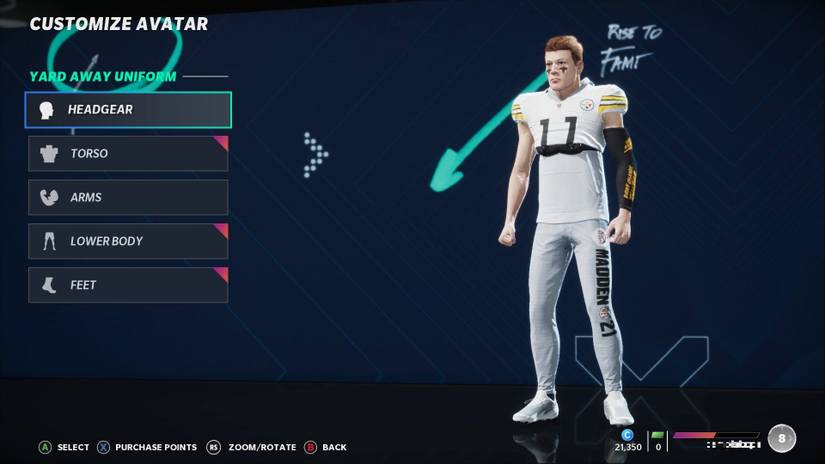 madden nfl 21 the yard gear