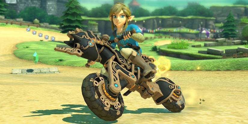 mario kart 8 deluxe breath of the wild link