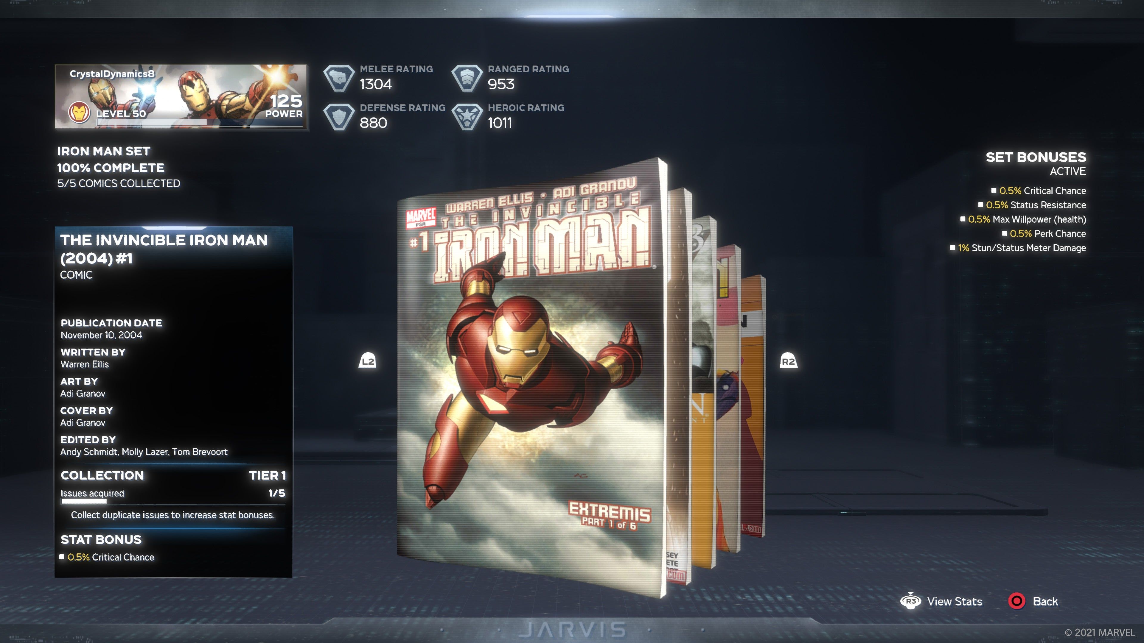 Iron Man comic reward