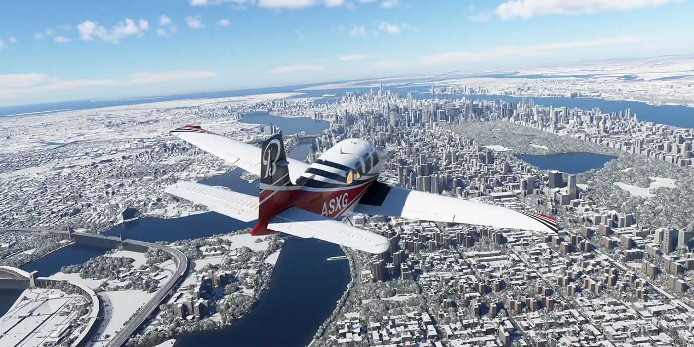 simulador de vuelo de microsoft nieve de nueva york