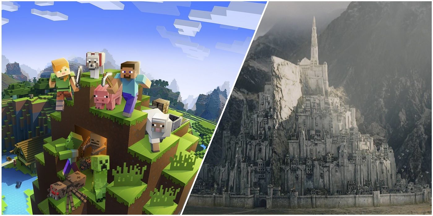 Minecraft with RTX  Minas Tirith by Minecraft Middle-Earth 