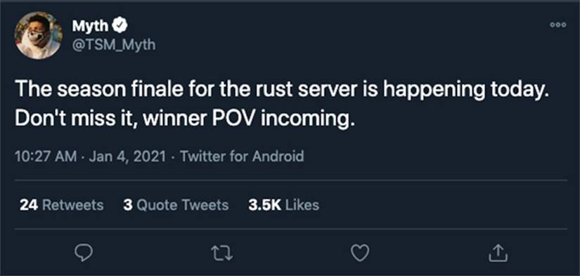 myth tweet rust offlinetv twitch