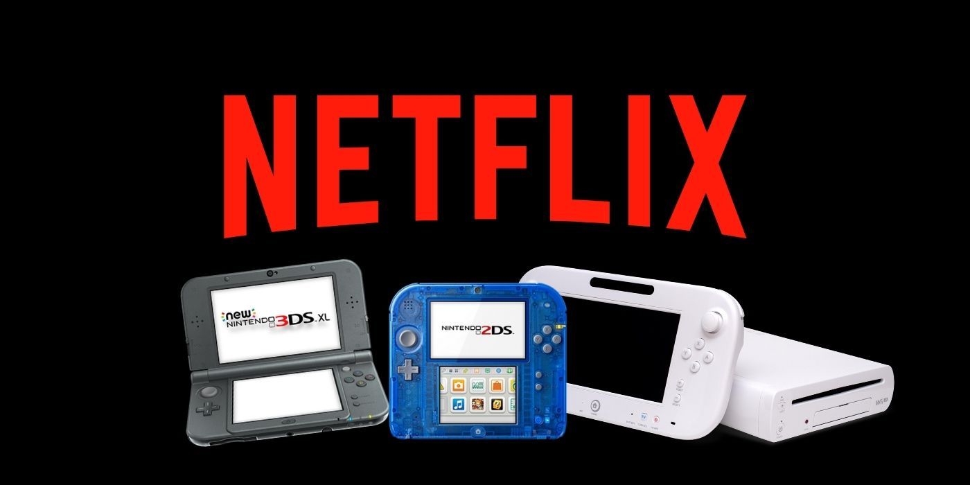 netflix logo above 3DS, 2DS, and Wii U
