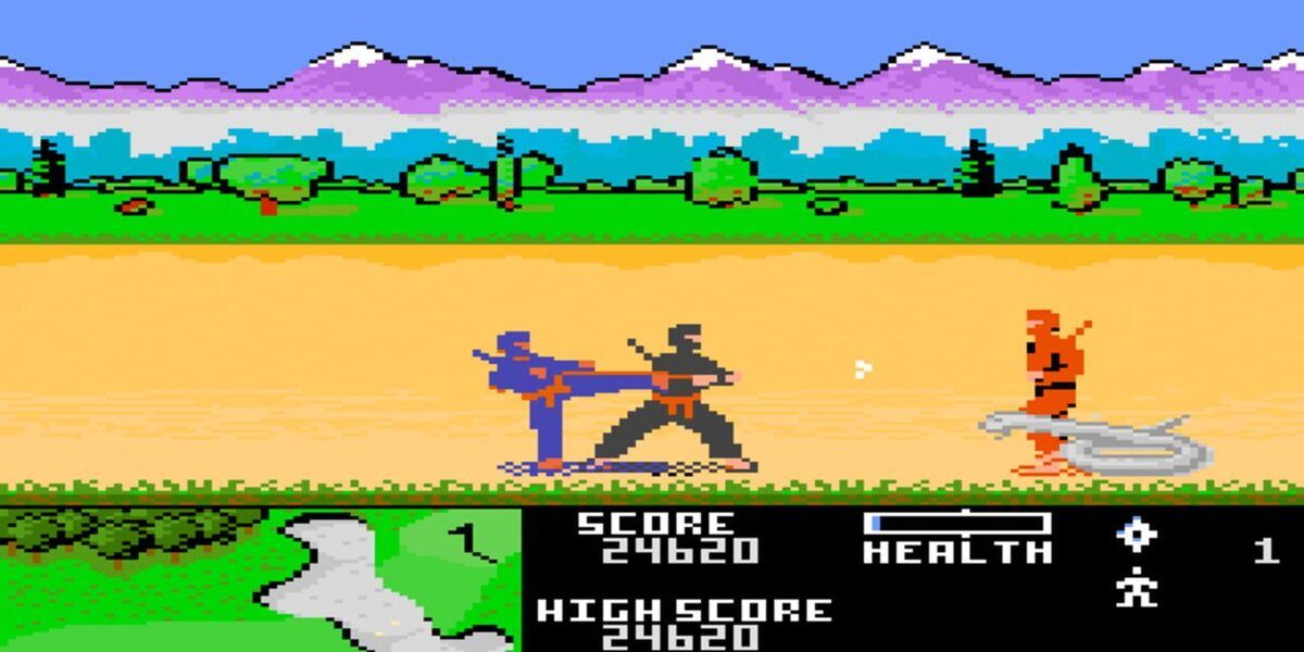 Ninja Golf - combat gameplay
