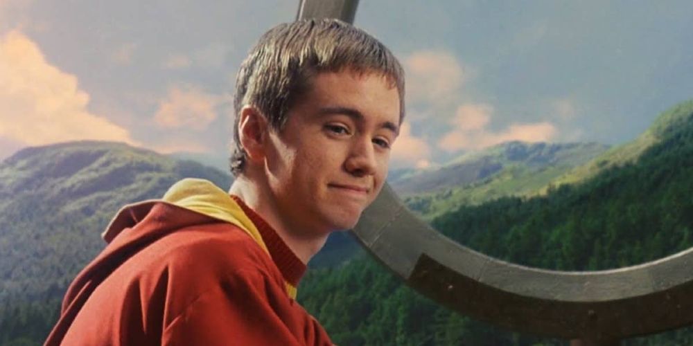Oliver Wood playing Quidditch