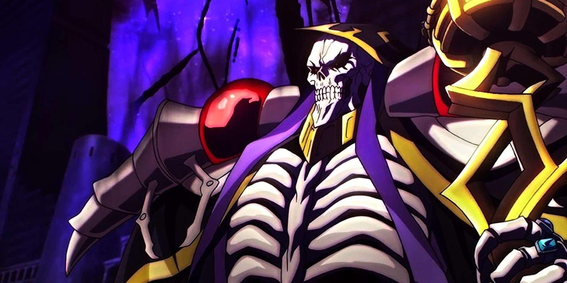 screenshot from the tv show featuring the main character who it a powerful skeletal being.