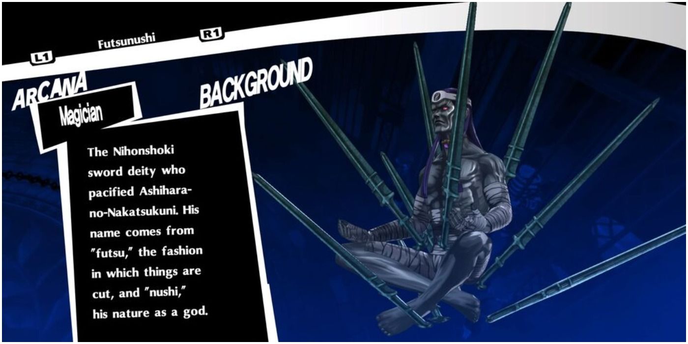 magician arcana persona as the japanese personification of the sword.