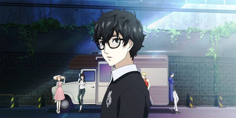 persona 5 strikers joker phantom thieves bus