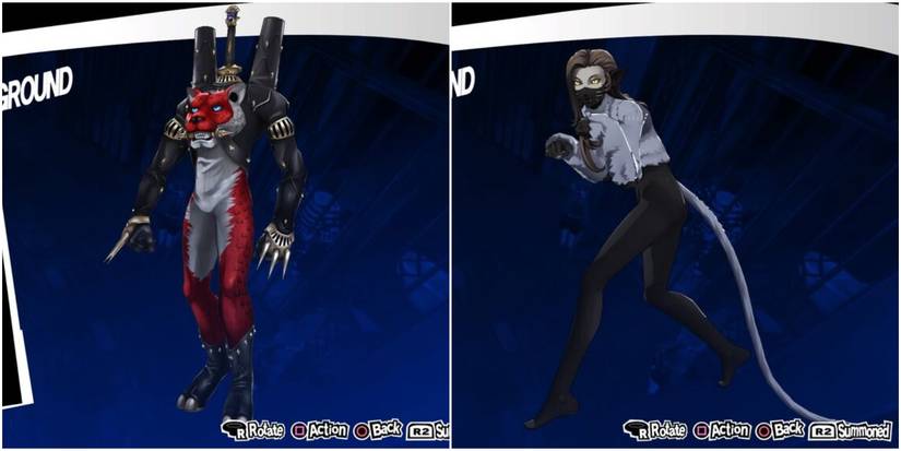 a leopard demon and a cat creature