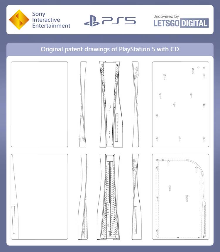 ps5 disc drive console patent