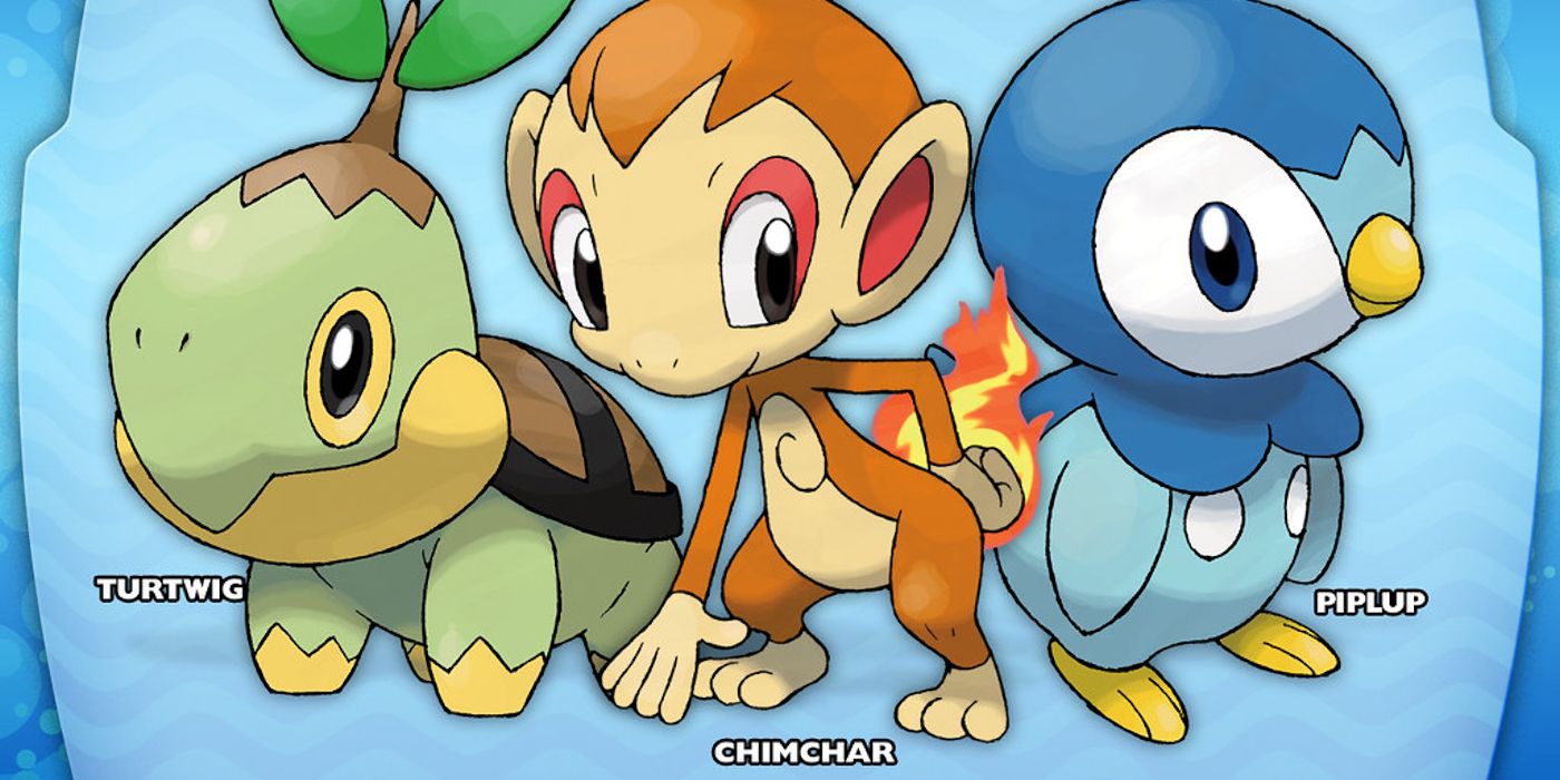 Pokemon Diamond and Pearl Remake Starters: Turtwig, Chimchar and Piplup