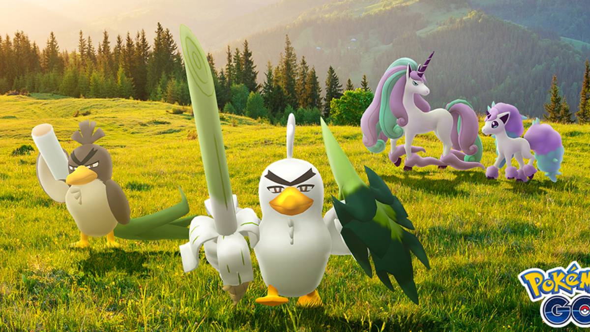 pokemon go galarian forms sword and shield