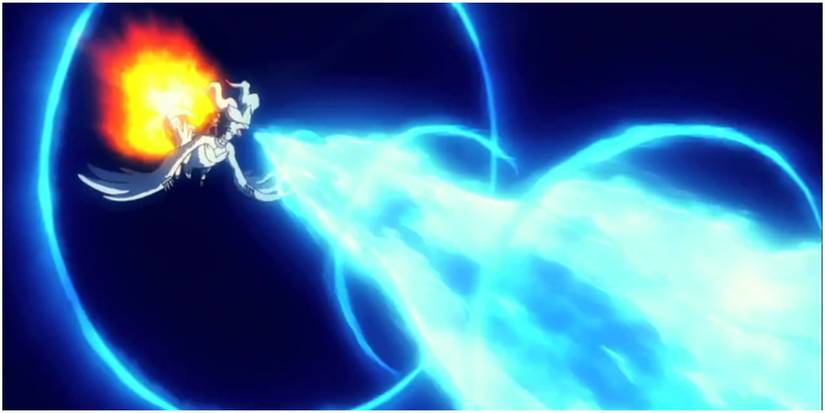 blue fire attack used by the legendary pokemon in the anime.