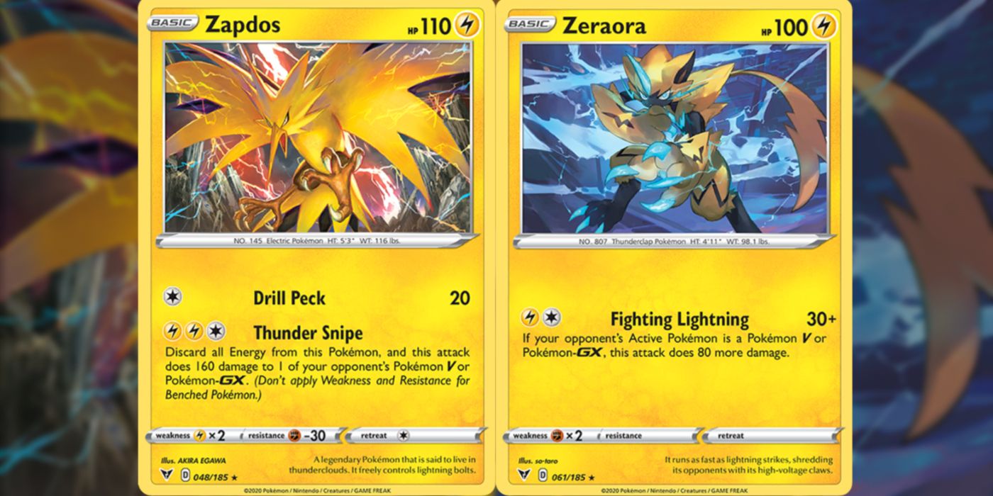 two lightning type cards.