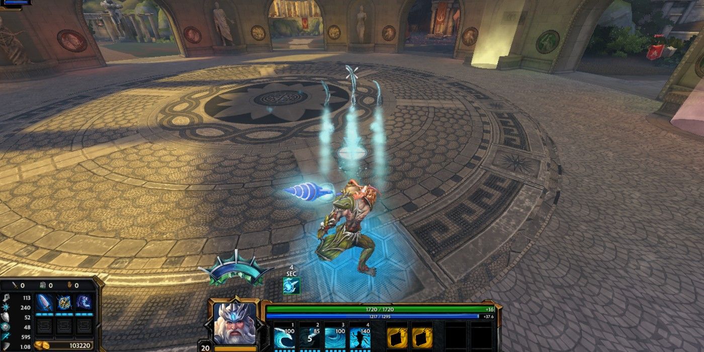 Poseidon mid battle in Smite