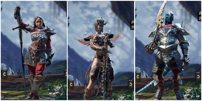 A human, an elf, and a lizard in Divinity