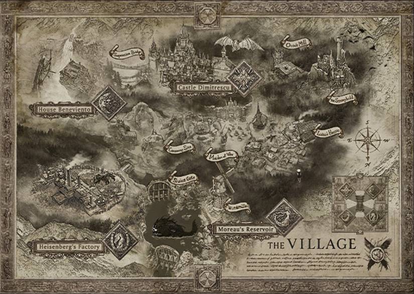 resident evil 8 village map