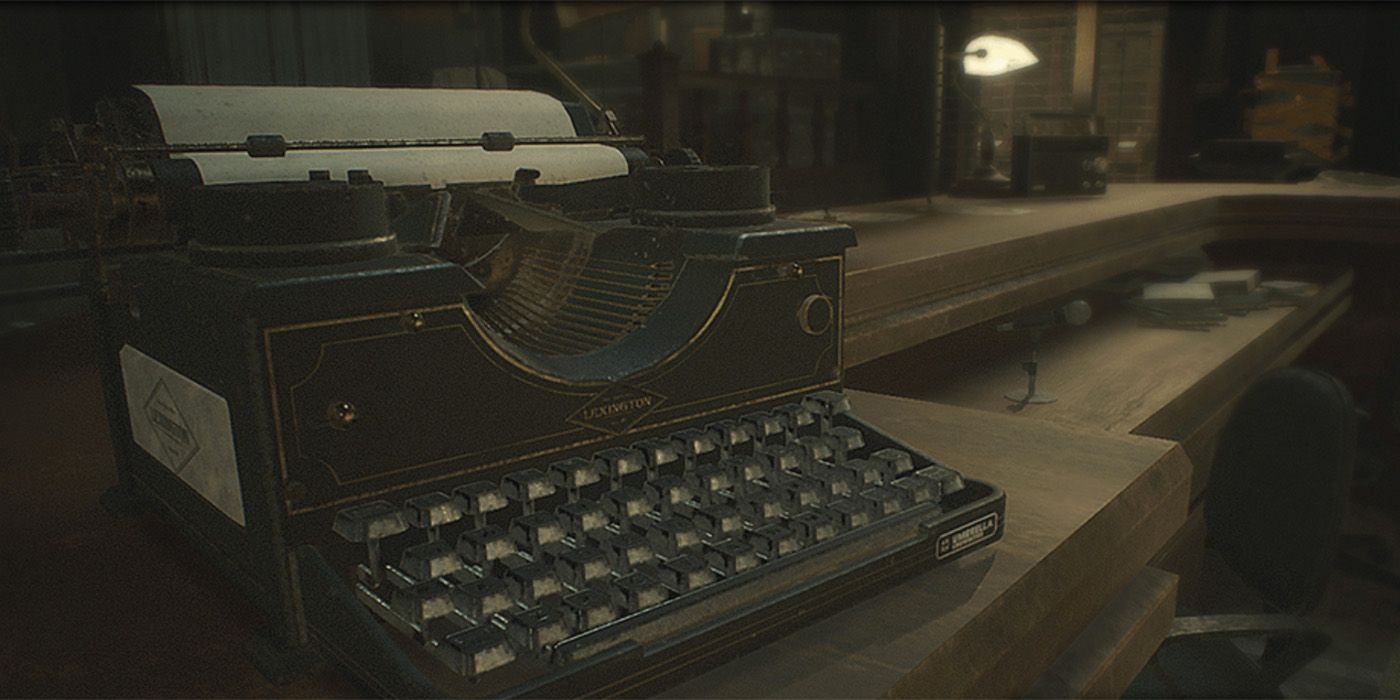 resident evil typewriter re4 remake