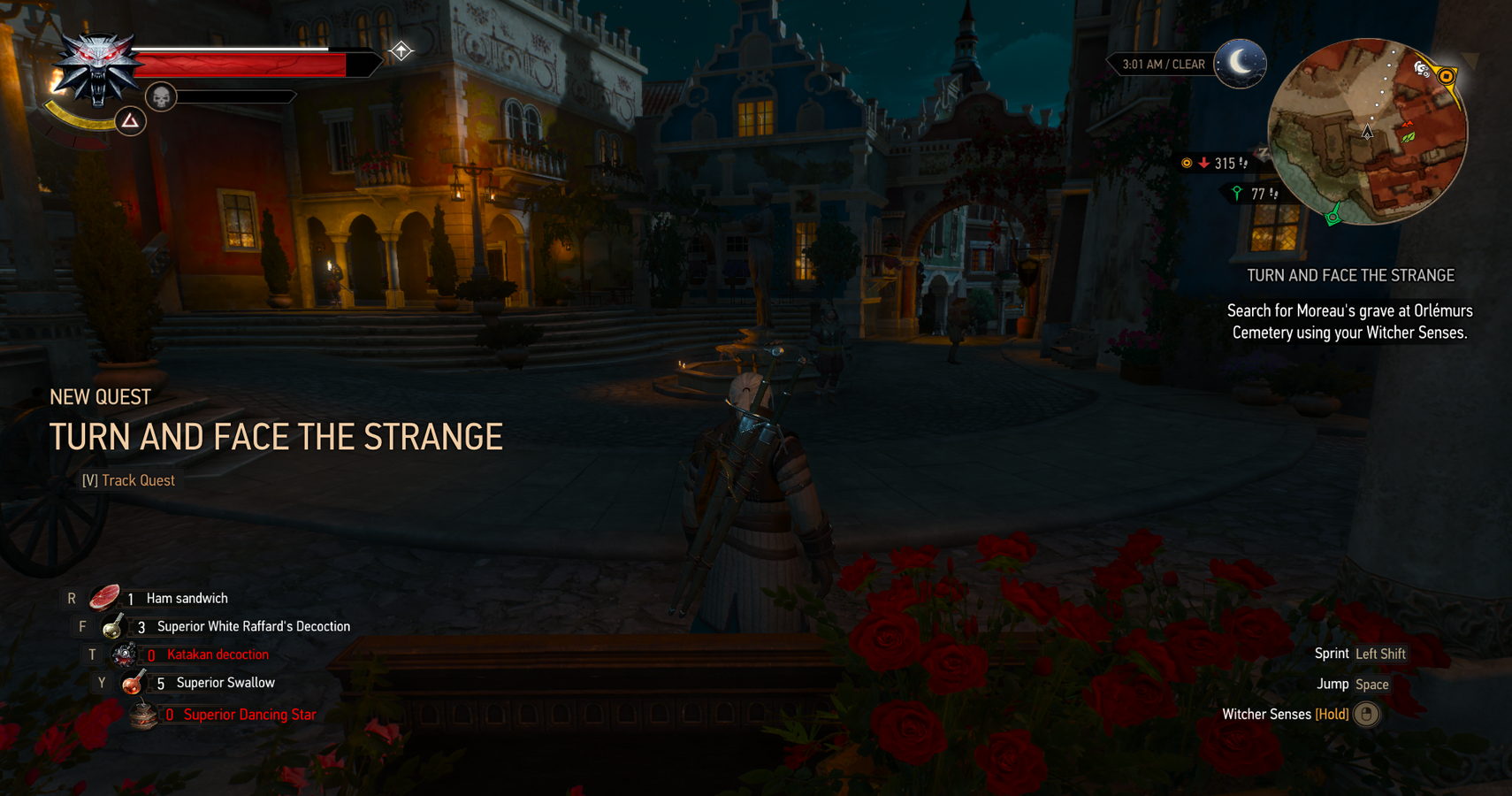 Witcher 3 Turn and Face the Strange