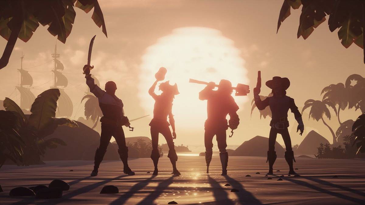 sea of thieves pirate crew celebration