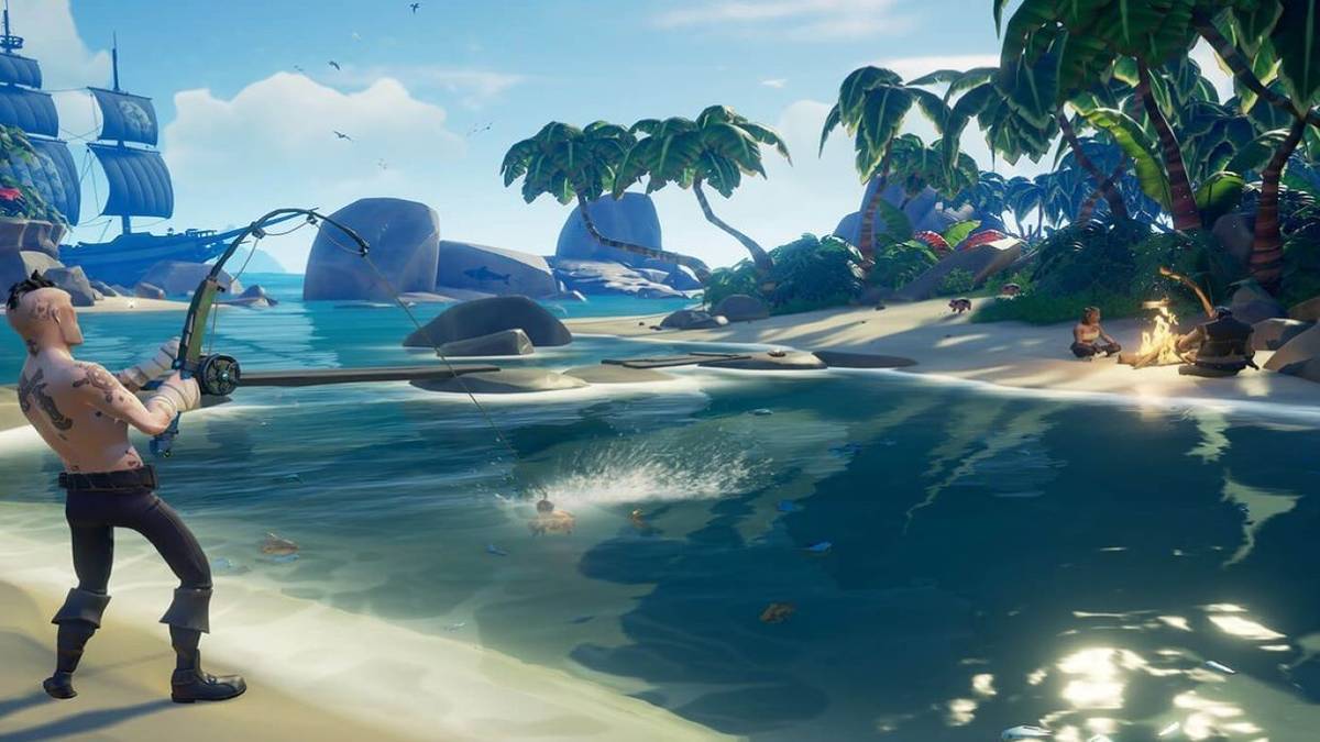 Sea of Thieves selling fish