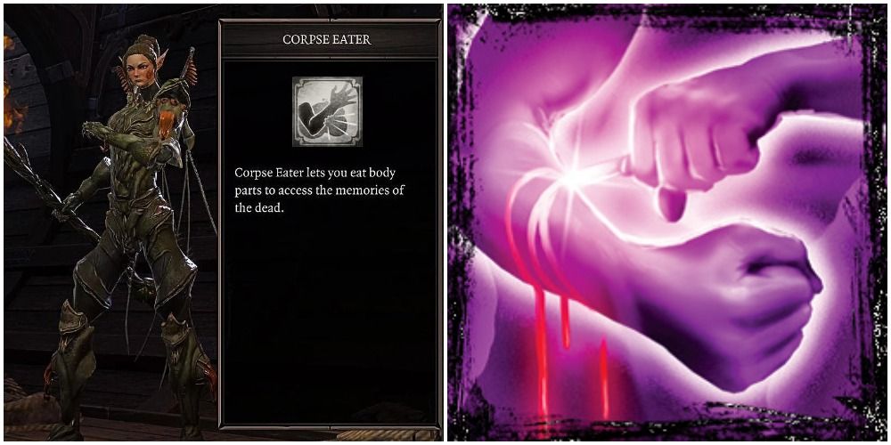 Corpse Eater and Flesh Sacrifice icons