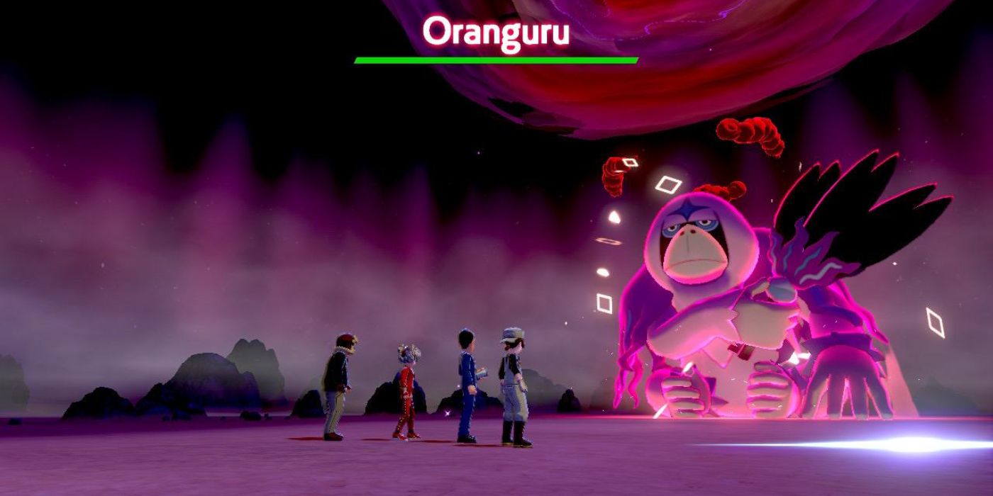 pokemon sword and shield max raid battle oranguru shiny