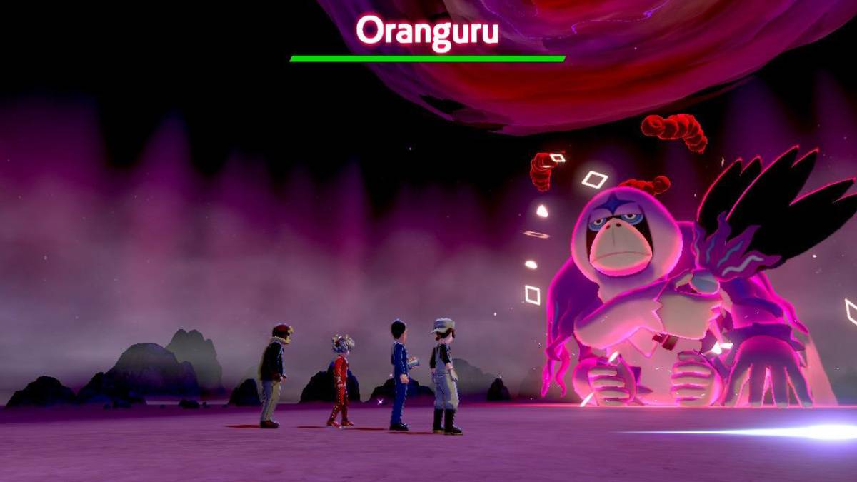 pokemon sword and shield max raid battle oranguru shiny
