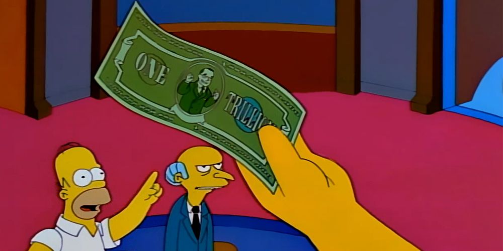 Мистер Бернс в эпизоде ​​Симпсонов «Проблемы с триллионами» (S09E20)