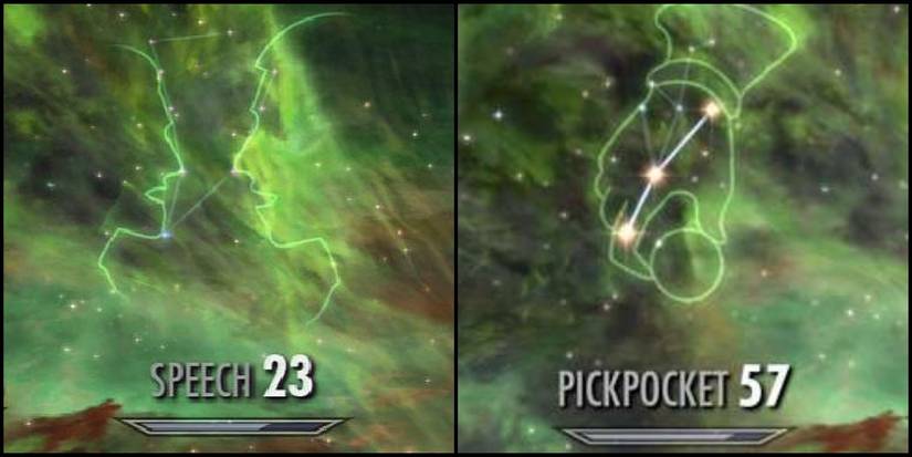 Skyrim's speech and pickpocket perk trees