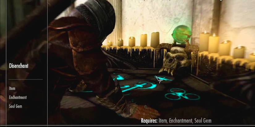 player in looping animation at a menu.