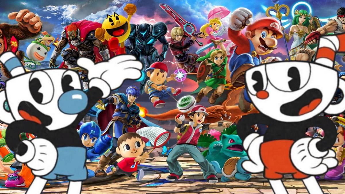 smash bros with cuphead added