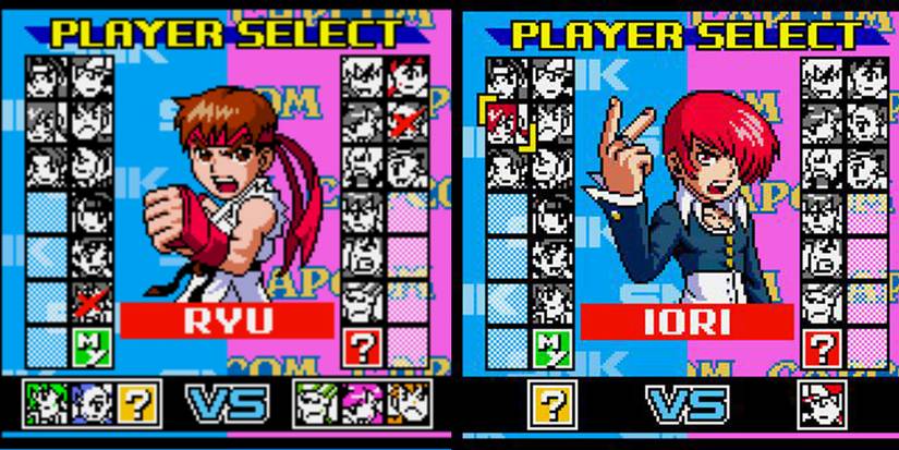 snk capcom match of the millennium character select