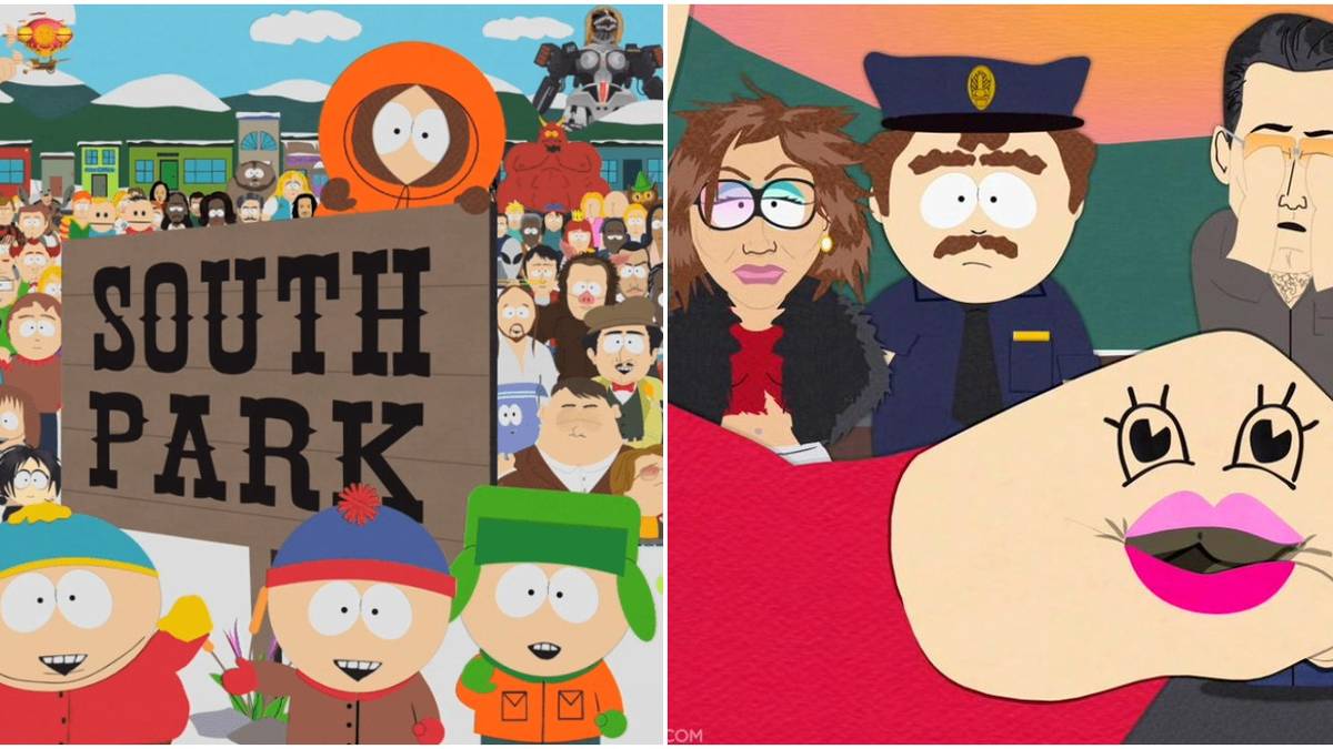 south park characters and mitch conner hand