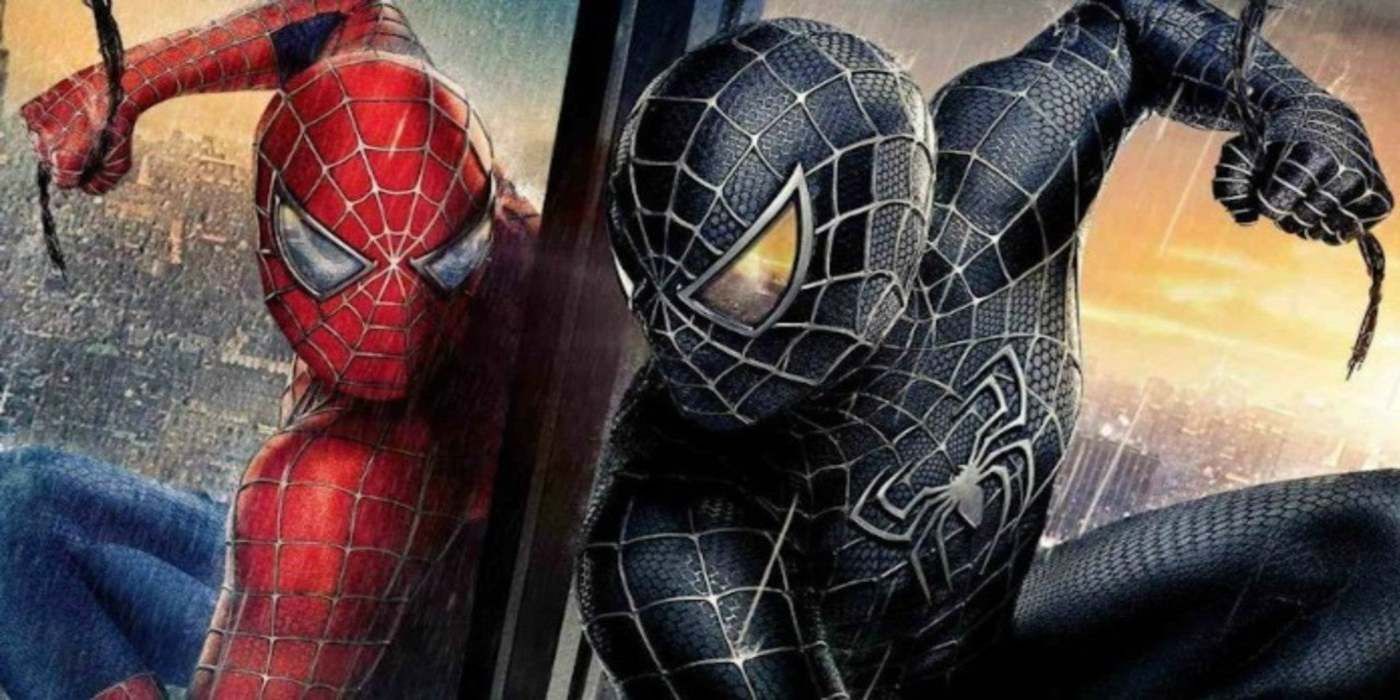 spider-man-3 symbiote suit poster