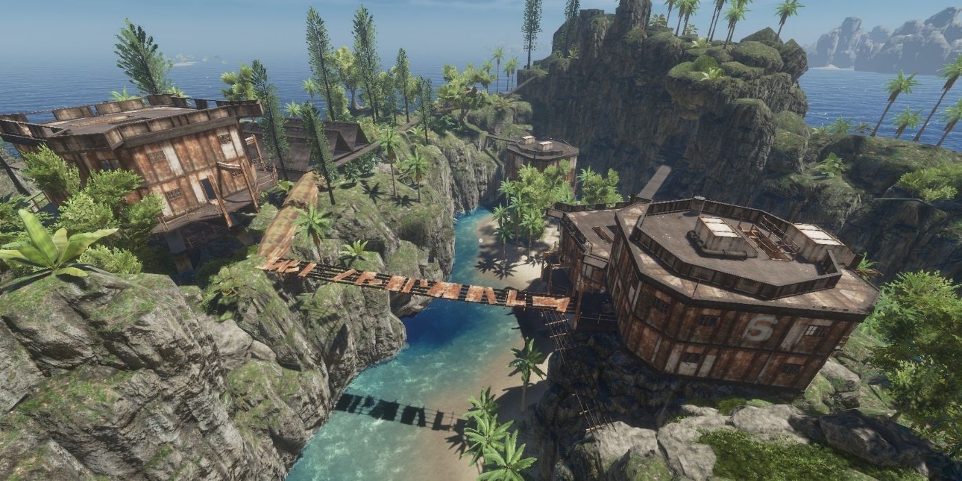 stranded deep map hidden utopia with view of treehouses in the jungle canopy