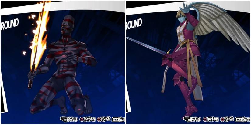 a powerful being from norse mythology and an angel from christian mythology in persona 5 royal
