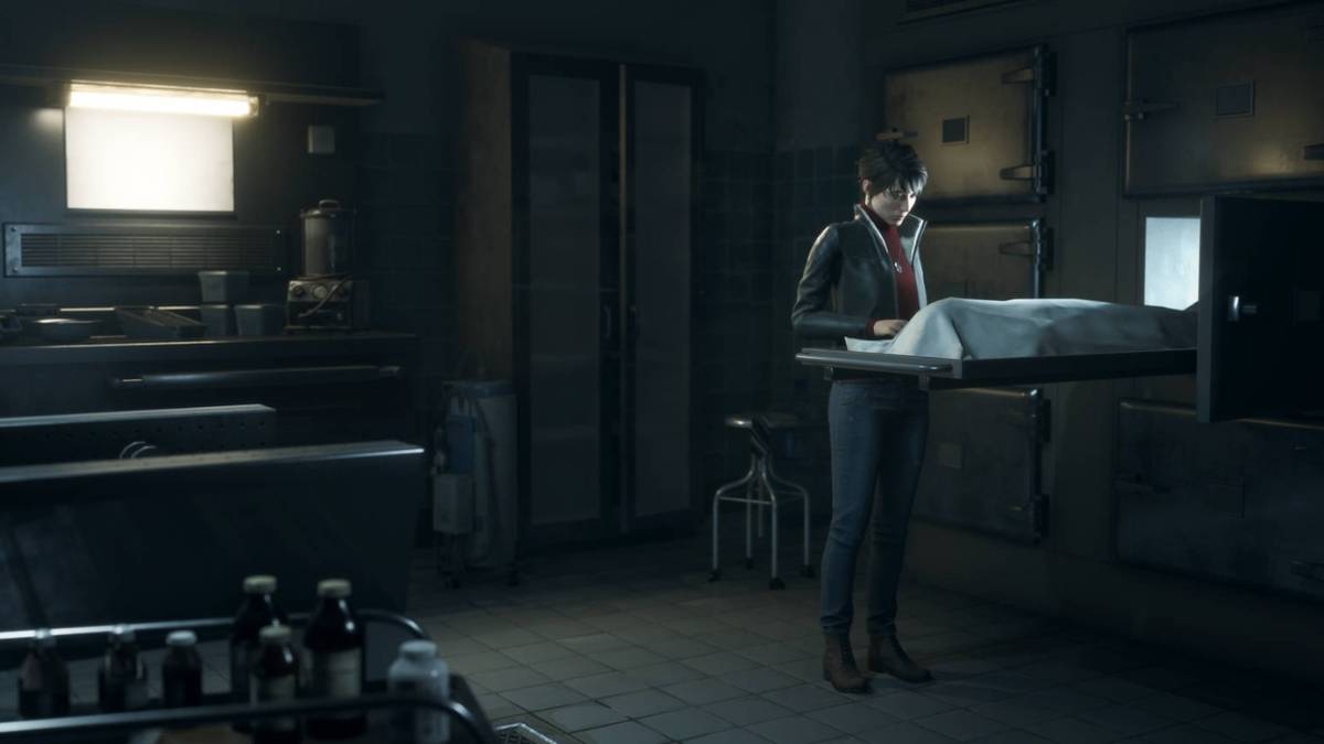 the medium marianne in a morgue