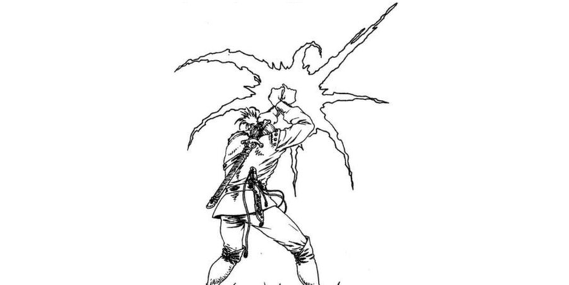 geralt casting the lesser seen magical sign heliotrop in the witcher art