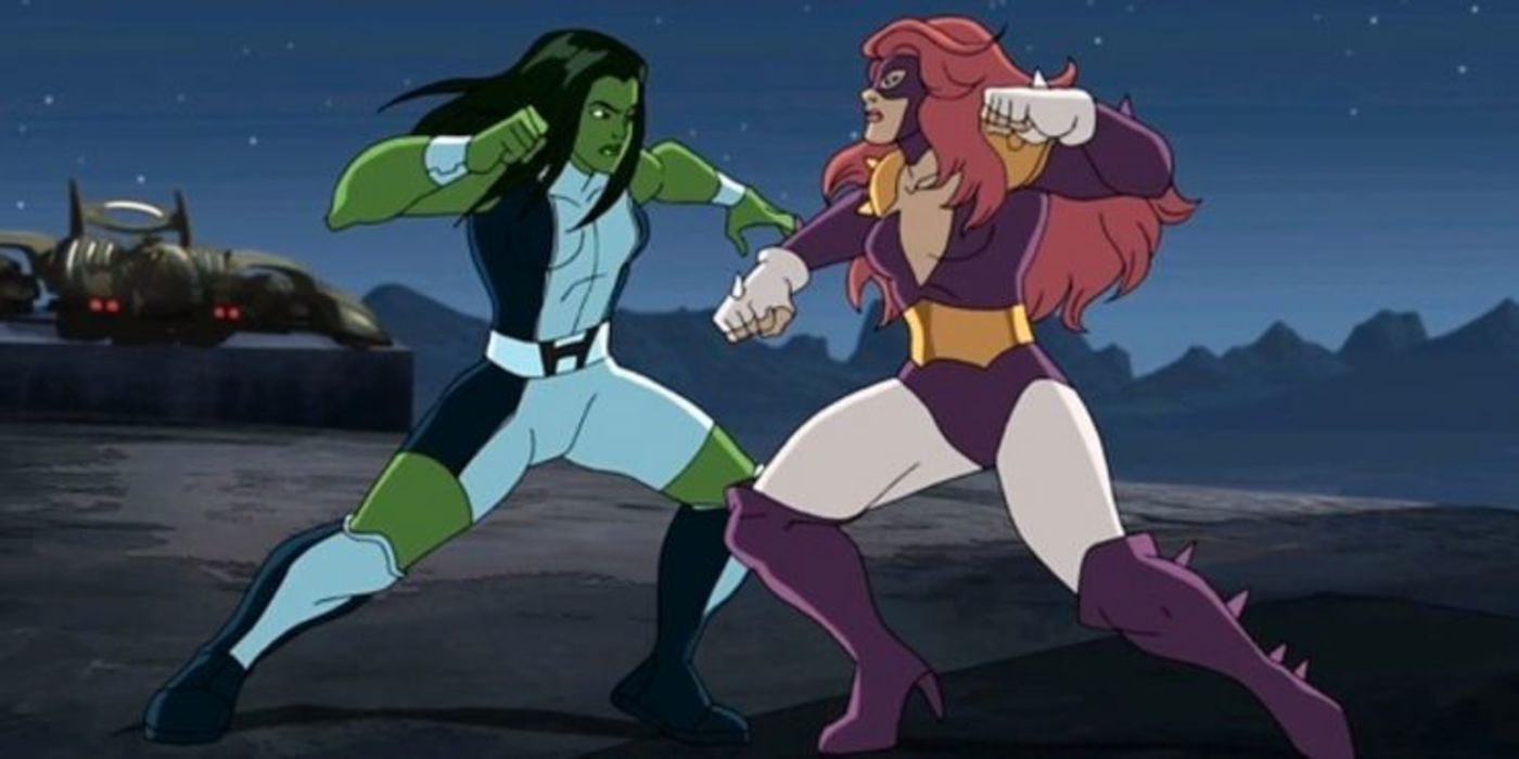 she-hulk and titania animated series marvel