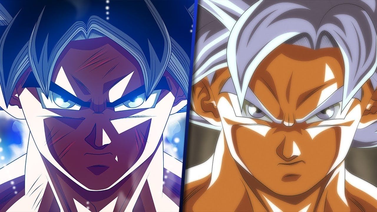 Two forms of Ultra Instinct Goku