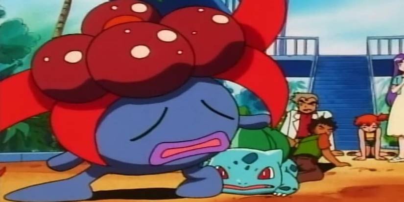 Anime Gloom With Bulbasaur in Pokemon
