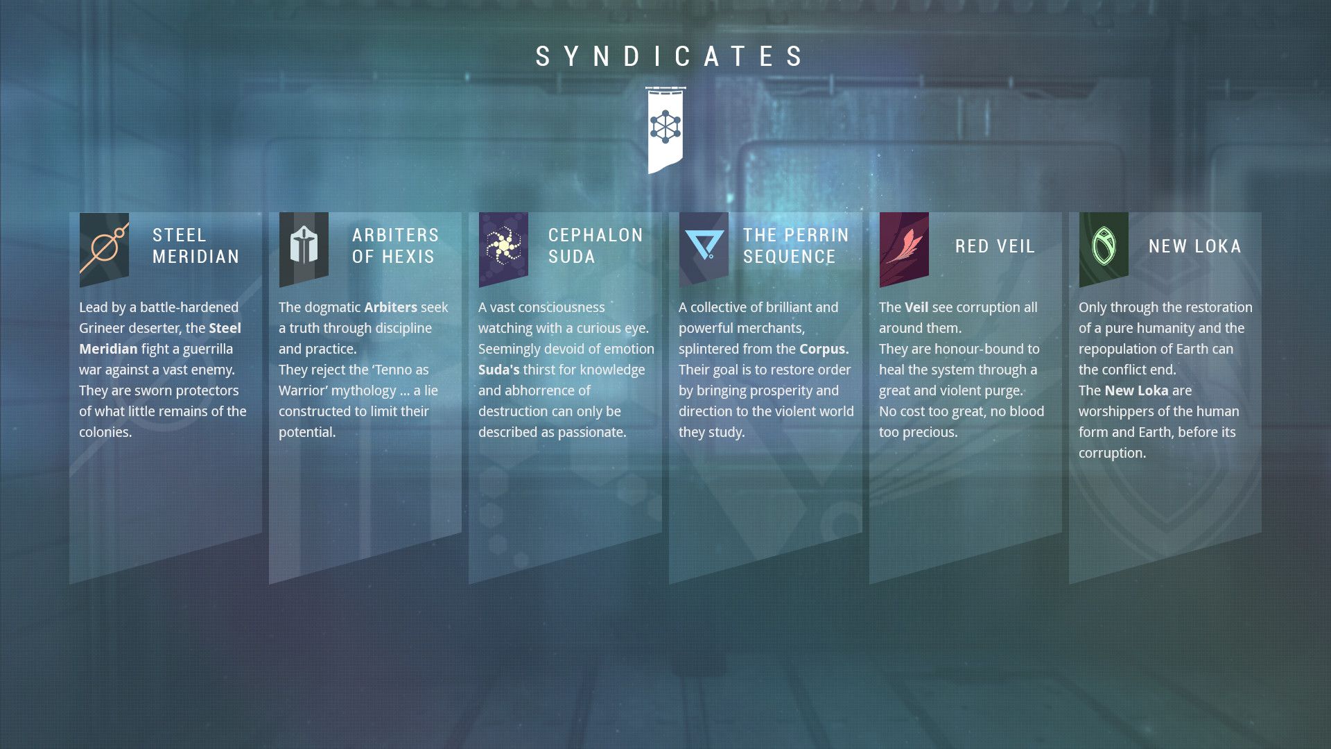 warframe syndicates