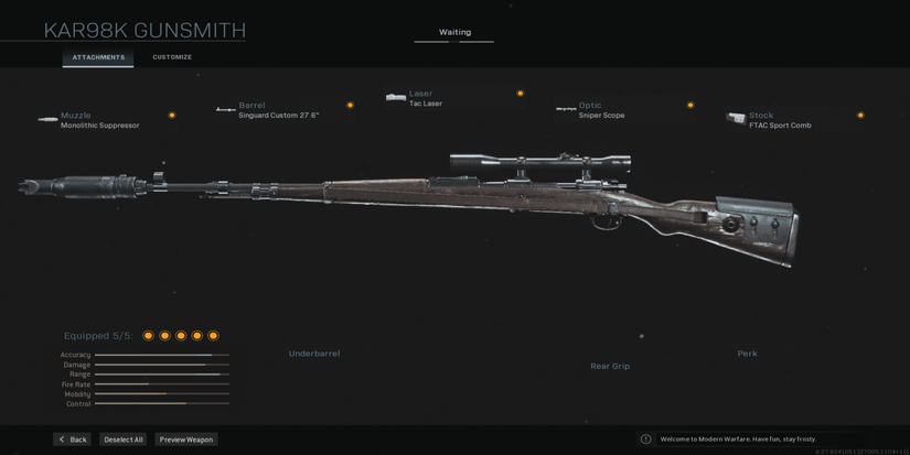 Call of Duty Kar98k Build
