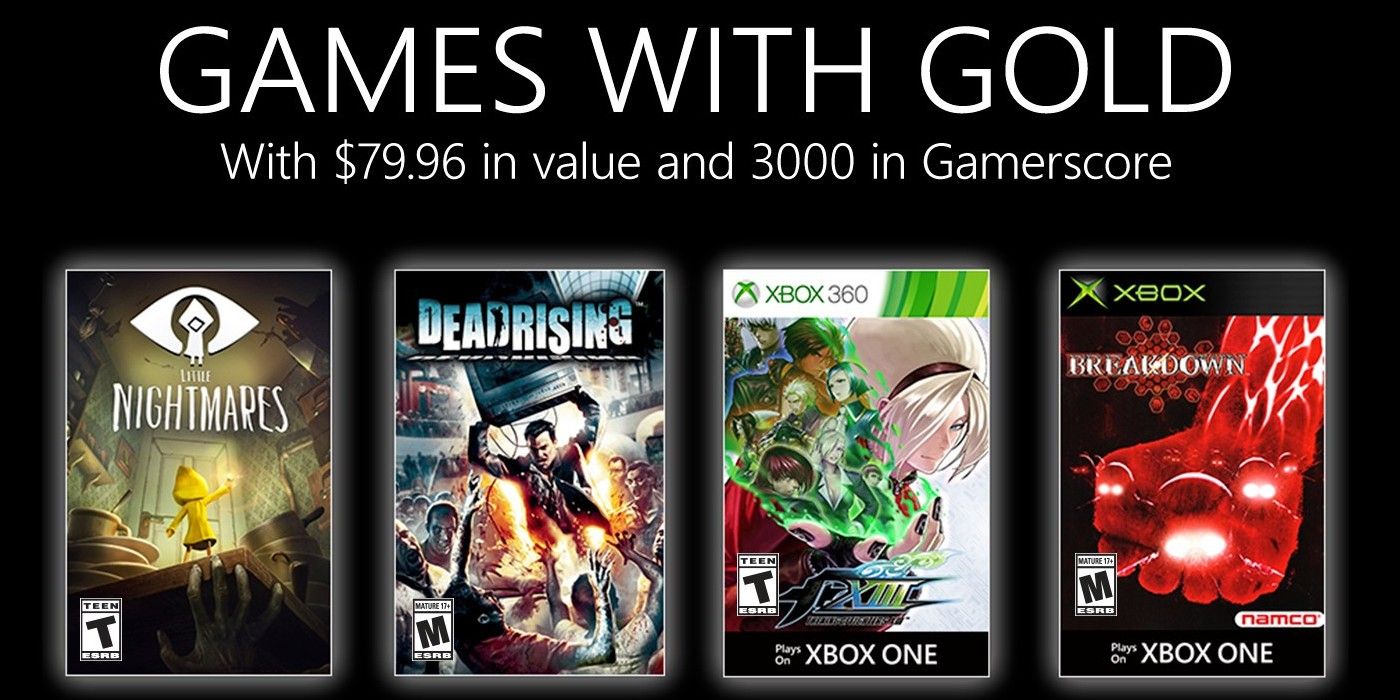 xbox games with gold dead rising and breakdown