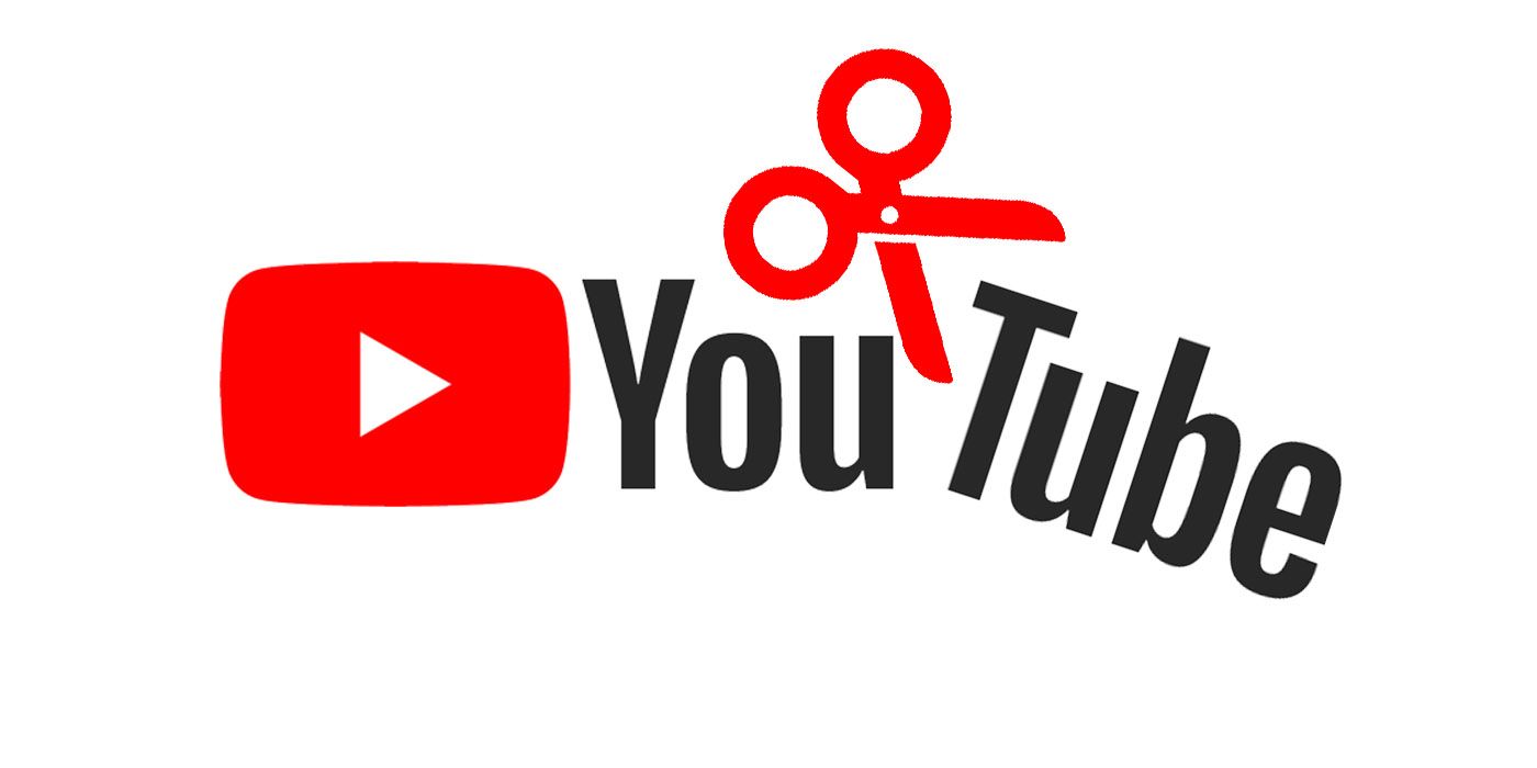 youtube logo clip scissors