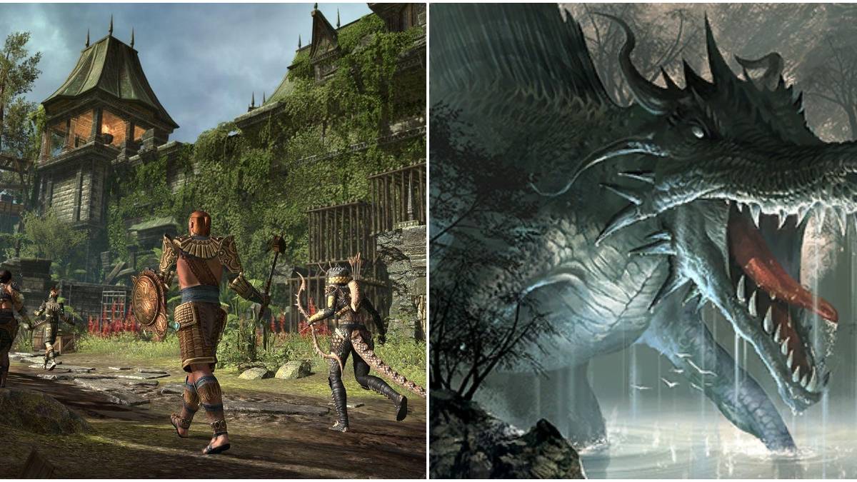 Left: City and Townspeople, Right: Dragon Roaring